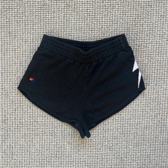 Aviator Nation booty shorts bolt *BLACK AND WHITE NOT PINK * - Picture 3 of 6